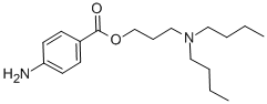 structure of CAS# 149-16-6, Butacaine;4-Aminobenzoic Acid 3-(Dibutylamino)Propyl Ester;1-Propanol, 3-(Dibutylamino)-, P-Aminobenzoate (Ester);1-Propanol, 3-(Dibutylamino)-, 4-Aminobenzoate (Ester)