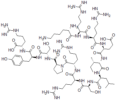 structure of CAS# 149155-45-3, Crebtide;Krreilsrrpsyr