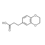 结构式 CAS# 14939-92-5, 3-(2,3-二氢-1,4-苯并二氧杂环己-6-基)丙酸