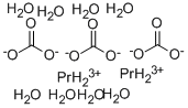 structure of CAS# 14948-62-0, Carbonic Acid Praseodymium Salt (3:2) Octahydrate;Praseodymium(III)Carbonateoctahydrate,99.99%;Praseodymium Carbonate Octahydrate 99.9%;Praseodymium(Ⅲ)  Carbonate  Octahydrate