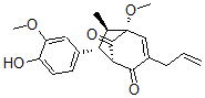 CAS#: 149560-83-8， (1R,5R,6R,7R)-6-(4-Hydroxy-3-Methoxyphenyl)-1-Methoxy-7-Methyl-3-Prop-2-Enylbicyclo[3.2.1]Oct-2-Ene-4,8-Dione