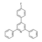 structure of CAS# 1498-83-5, 4-(4-Fluorophenyl)-2,6-Diphenylpyridine;4-(4-fluorophenyl)-2,6-diphenylpyridine;ZINC02027549