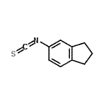 structure of CAS# 149865-84-9, 5-Isothiocyanatoindane;5-Amino-N-isopropyl-2-methyl-benzenesulfonamide;5-Indanyl isothiocyanate;5-Indanylisothiocyanate