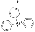 结构式 CAS# 1499-33-8, 甲基三苯基砷鎓碘化物