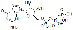 CAS#: 14997-54-7， Guanosine 5'-(alpha,beta-methylene)triphosphate