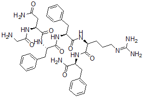 CAS#: 149997-79-5， Glycyl-L-asparaginyl-L-phenyalanyl-L-phenyalanyl-L-arginyl-L-Phenylalaninamide