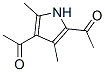 structure of CAS# 1500-92-1, 1,1-(3,5-Dimethyl-1H-Pyrrole-2,4-Diyl)Bis-Ethanone;1-(5-Ethanoyl-2,4-Dimethyl-1H-Pyrrol-3-Yl)Ethanone;Mls000525257;Zinc00225575