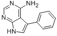 structure of CAS# 1501-13-9, 7-Phenyl-2,4,9-Triazabicyclo[4.3.0]Nona-1,3,5,7-Tetraen-5-Amine;(5-Phenyl-7H-Pyrrolo[3,2-E]Pyrimidin-4-Yl)Amine;Nsc86922