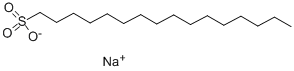 structure of CAS# 15015-81-3, 1-Hexadecanesulfonicacid Sodium Salt (1:1);1-Hexadecanesulfonic Acid, Sodium Salt;Sodium Hexadecane-1-Sulphonate