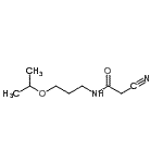 结构式 CAS# 15029-49-9, 2-氰基-N-(3-异丙氧基丙基)乙酰胺