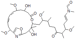 CAS#: 150346-23-9， N-[(E)-11-[(12Z,14Z)-3,9-Dihydroxy-11,17-Dimethoxy-4,4-Dimethyl-7-Oxo-6,20-Dioxa-21-Azabicyclo[16.2.1]Henicosa-1(21),12,14,18-Tetraen-5-Yl]-4,10-Dimethoxy-5,9-Dimethyl-6-Oxoundec-1-Enyl]-N-Methylformamide