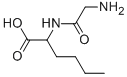 结构式 CAS# 1504-41-2, 2-[(2-氨基乙酰基)氨基]己酸