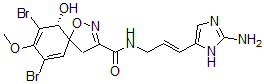 CAS#: 150417-67-7， (6R)-N-[(E)-3-(2-Amino-3H-Imidazol-4-Yl)Prop-2-Enyl]-7,9-Dibromo-6-Hydroxy-8-Methoxy-1-Oxa-2-Azaspiro[4.5]Deca-2,7,9-Triene-3-Carboxamide