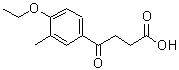 结构式 CAS# 150435-98-6, 4-(4-乙氧基-3-甲基苯基)-4-氧代丁酸