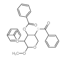 CAS#: 15076-96-7， Methyl 2-O,3-O,4-S-Tribenzoyl-4-Thio-alpha-D-Xylopyranoside