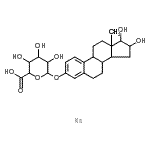 CAS#: 15087-06-6， Estriol 3-(beta-D-glucuronide) sodium salt