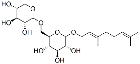 CAS#: 150995-11-2， (2R,3R,4S,5S,6R)-2-[(2E)-3,7-Dimethylocta-2,6-Dienoxy]-6-[[(2S,3R,4S,5R)-3,4,5-Trihydroxyoxan-2-Yl]Oxymethyl]Oxane-3,4,5-Triol