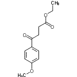 结构式 CAS# 15118-67-9, 4-(4-甲氧基苯基)-4-氧代丁酸乙酯