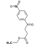 结构式 CAS# 15118-70-4, 乙基4-(4-硝基苯基)-4-氧代丁酸酯