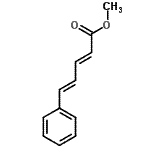 结构式 CAS# 1516-24-1, 甲基(2E,4E)-5-苯基-2,4-戊二烯酸酯