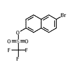 structure of CAS# 151600-02-1, 6-Bromo-2-Naphthyl Trifluoromethanesulfonate;6-Bromo-2-naphthyl trifluoromethanesulphonate;MFCD03093642