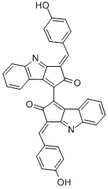 CAS#: 152075-98-4， 3-[(4-Oxo-1-Cyclohexa-2,5-Dienylidene)Methyl]-1-[2-Oxo-3-[(4-Oxo-1-Cyclohexa-2,5-Dienylidene)Methyl]-4H-Cyclopenta[b]Indol-1-Yl]-4H-Cyclopenta[b]Indol-2-One