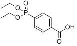 structure of CAS# 1527-34-0, 4-(Diethoxyphosphinyl)-Benzoic Acid;Diethyl(4-Carboxyphenyl)Phosphonate, 98 %;P-Phosphonobenzoic Acid P,P-Diethyl Ester;Benzoic Acid, 4-(Diethoxyphosphinyl)-