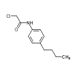 structure of CAS# 1527-62-4, N-(4-Butylphenyl)-2-Chloroacetamide;N-(4-Butylphenyl)-2-chloroacetamide;N-(4-Butyl-phenyl)-2-chloro-acetamide;MFCD01034342