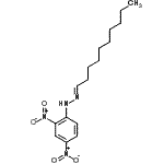 结构式 CAS# 1527-95-3, (1E)-1-癸亚基-2-(2,4-二硝基苯基)肼