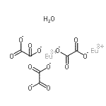 structure of CAS# 152864-32-9, Europium(3+) Ethanedioate Hydrate (2:3:1);Europium(III) oxalate hydrate;574228_ALDRICH