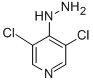 结构式 CAS# 153708-69-1, 1-(3,5-二氯吡啶-4-基)肼