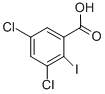 structure of CAS# 15396-37-9, 3,5-Dichloro-2-Iodo-Benzoic Acid;3,5-Dichloro-2-Iodo-Benzoate;Zinc03886214