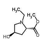 CAS 登录号：154342-67-3， 甲基(4R)-1-乙基-4-羟基-L-脯氨酸酯