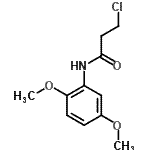 结构式 CAS# 154343-50-7, 3-氯-N-(2,5-二甲氧基苯基)丙酰胺
