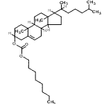 结构式 CAS# 15455-82-0, 胆甾-5-烯-3-基辛基碳酸酯