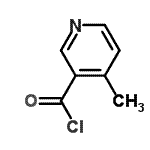 structure of CAS# 155136-54-2, 4-Methylnicotinoyl Chloride;4-Methylnicotinoyl chloride;4-methylpyridine-3-carbonyl chloride;MFCD08751335