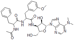 CAS 登录号：15545-21-8， N-乙酰基苯丙氨酰嘌罗霉素