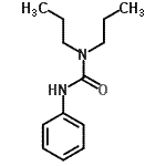 结构式 CAS# 15545-56-9, 3-苯基-1,1-二丙基脲