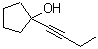 structure of CAS# 155879-96-2, 1-(1-Butyn-1-Yl)Cyclopentanol;1-(1-Butyny)cyclopentanol;1-(1-BUTYNYL)CYCLOPENTANOL;1-BUTYNYL-1-CYCLOPENTANOL