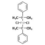 CAS#: 15616-85-0， Dichloro-Bis[Dimethyl(Phenyl)-lambda<Sup>4</Sup>-Phosphanyl]Palladium