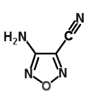 结构式 CAS# 156463-85-3, 4-氨基-1,2,5-恶二唑-3-甲腈