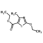 structure of CAS# 156498-54-3, Ethyl 2-Ethoxy-4-Methyl-1,3-Thiazole-5-Carboxylate;ethyl 2-ethoxy-4-methylthiazole-5-carboxylate;MFCD12027071