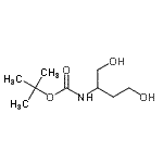 structure of CAS# 156627-42-8, 2-Methyl-2-Propanyl (1,4-Dihydroxy-2-Butanyl)Carbamate;(R)-(+)-2-(Boc-amino)-1,4-butanediol;tert-butyl (1,4-dihydroxybutan-2-yl)carbamate