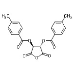structure of CAS# 156835-63-1, (3S,4S)-2,5-Dioxotetrahydrofuran-3,4-Diyl Bis(4-Methylbenzoate);(3S,4S)-2<wbr>,5-Dioxot<wbr>etrahydro<wbr>furan-3,4<wbr>-diyl bis<wbr>(4-methyl<wbr>benzoate);(3S,4S)-2<wbr>,5-Dioxot<wbr>etrahydro<wbr>furan-3,4<wbr>-diyl-bis<wbr>(4-methyl<wbr>benzoat);Benzoic a<wbr>cid, 4-me<wbr>thyl-, (3<wbr>S,4S)-tet<wbr>rahydro-2<wbr>,5-dioxo-<wbr>3,4-furan<wbr>diyl ester