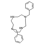 结构式 CAS# 156970-79-5, 1,7-二苄基-1,4,7,10-四氮杂环十二烷