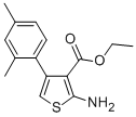 structure of CAS# 15854-10-1, Ethyl 2-Amino-4-(2,4-Dimethylphenyl)Thiophene-3-Carboxylate;2-Amino-4-(2,4-Dimethylphenyl)-3-Thiophenecarboxylic Acid Ethyl Ester;2-Amino-4-(2,4-Dimethylphenyl)Thiophene-3-Carboxylic Acid Ethyl Ester;Ah-262/31955010
