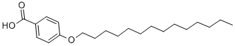 结构式 CAS# 15872-46-5, 4-正十四烷基氧基苯甲酸