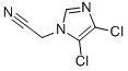 structure of CAS# 159088-44-5, 4,5-Dichloro-1H-Imidazole-1-Acetonitrile;2-(4,5-DICHLORO-1H-IMIDAZOL-1-YL)ACETONITRILE;(4,5-DICHLOROIMIDAZOL-1-YL)ACETONITRILE