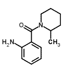 结构式 CAS# 159180-70-8, (2-氨基苯基)(2-甲基-1-哌啶基)甲酮