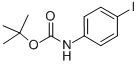 结构式 CAS# 159217-89-7, N-(4-碘苯基)-氨基甲酸叔丁酯